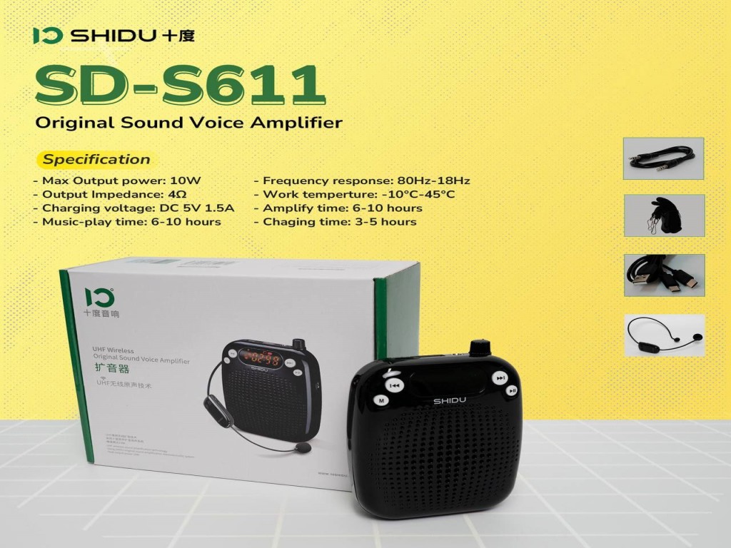 SD-M800 Shidu Bluetooth Waterproof Ipx5 Voice Ampl