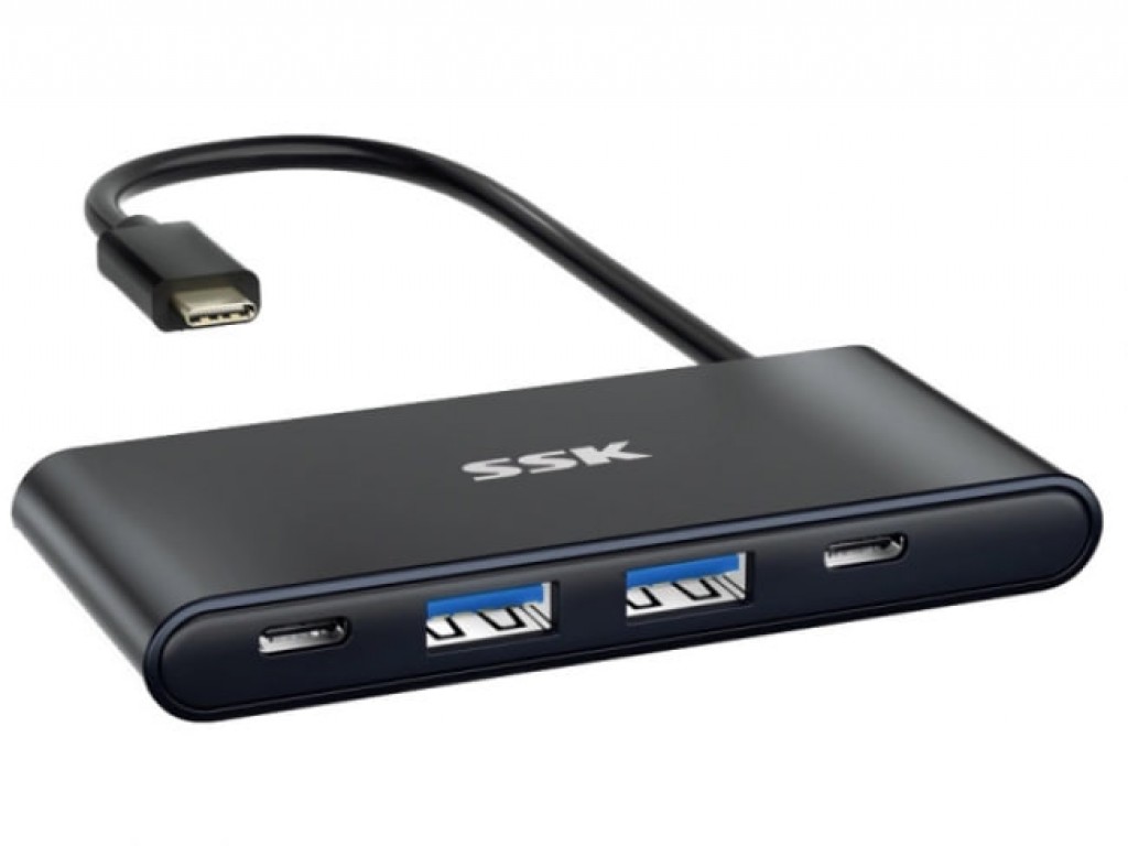 SSK SHU860 Type-C Multi-function 4 in 1 Adapter