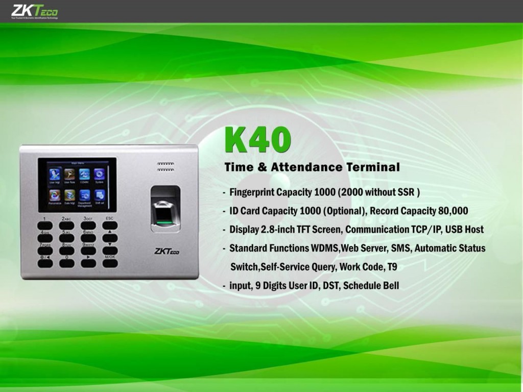 ZKTeco  K40  Finger Print