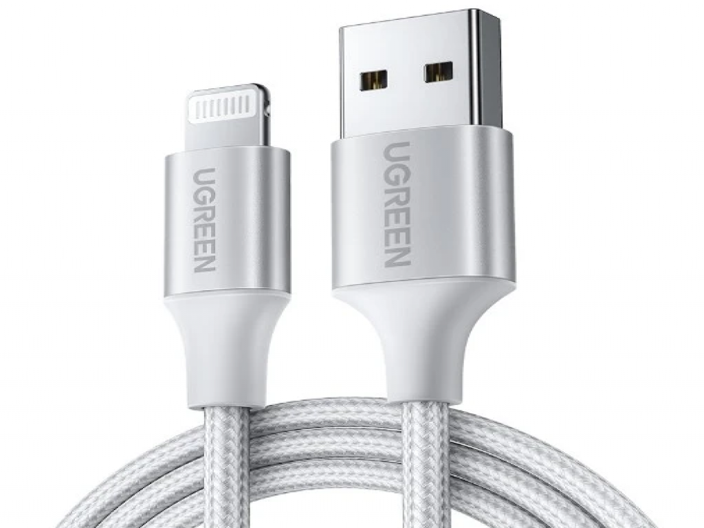 UGREEN Alu Case Braided Lightning Cable 1m