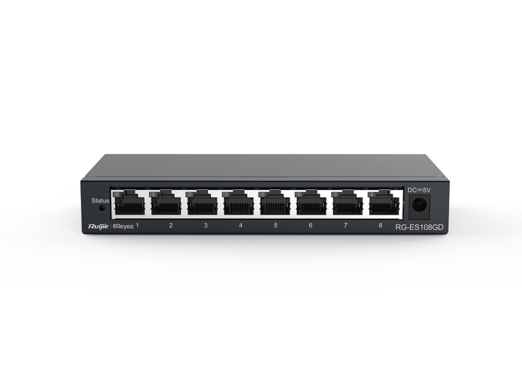 Ruijee 8-port 10/100/1000Mbps Unmanaged Non-PoE 