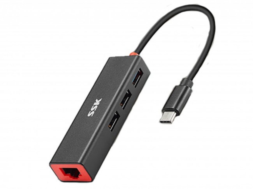 SSK SHU-C535 Type-C Multi-function 4 in 1 Adapter