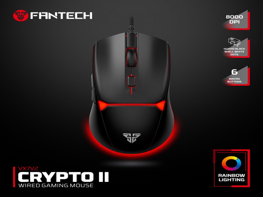 Fantech VX7v2 CRYPTO II Wired Gaming Mouse