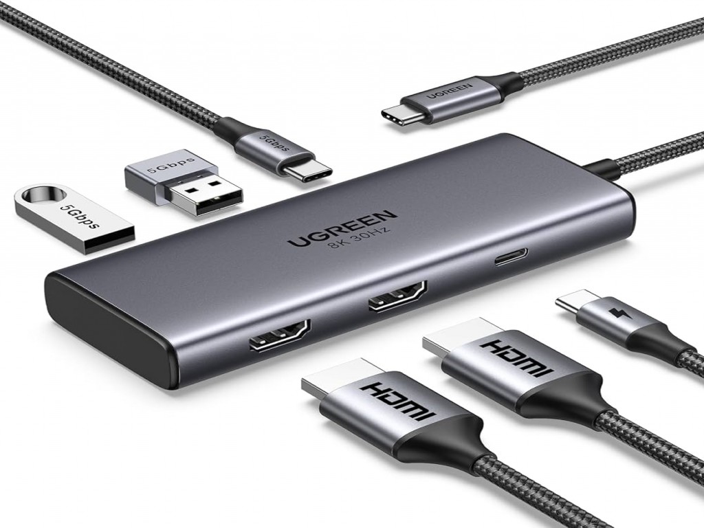 UGREEN Type-C 6 IN 1 Docking Station 8K