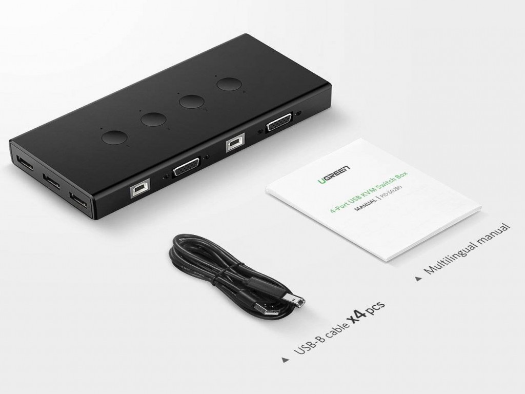 UGREEN VGA 4*1 KVM Switcher