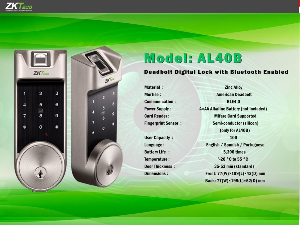 ZKTeco AL40B  Finger Print 