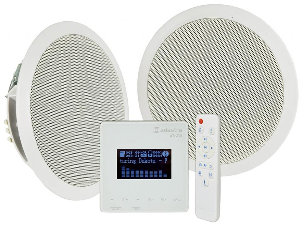 In-Wall Amplifier with pair speakers 15W+15W, USB/