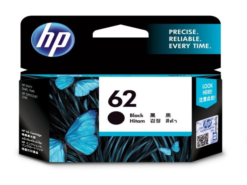Hp Cartride Ink  62bk & 62color