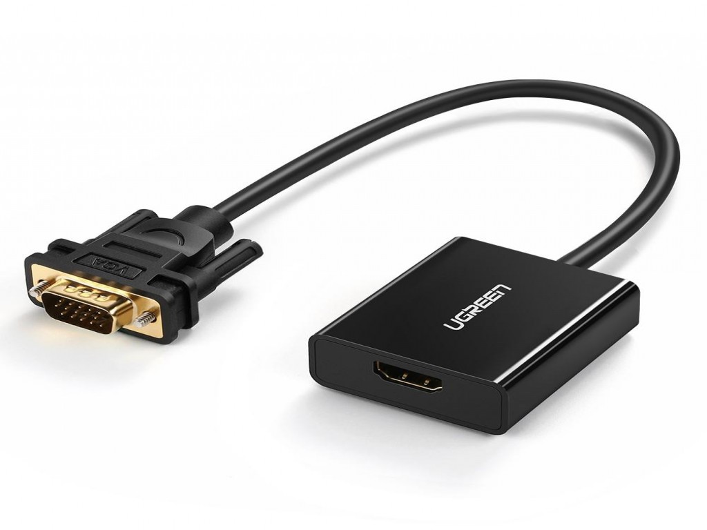 UGREEN VGA to HDMI Adapter with USB-C Power Supply
