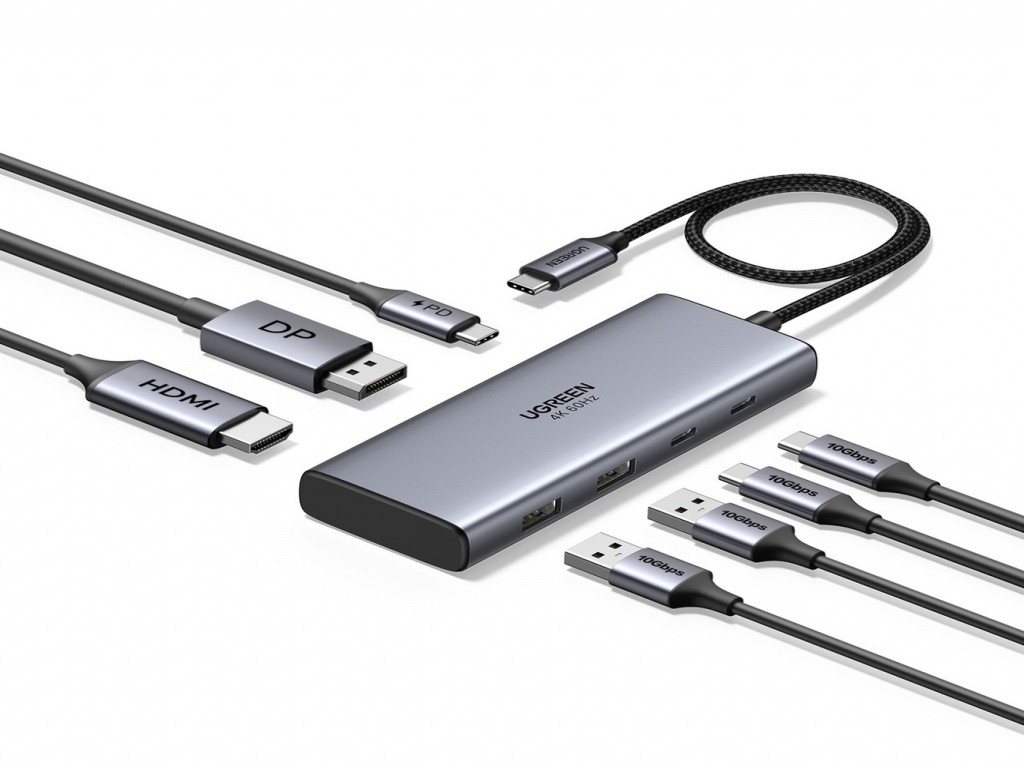 UGREEN 7 IN 1 USB-C DOCKING STATION HDMI DP