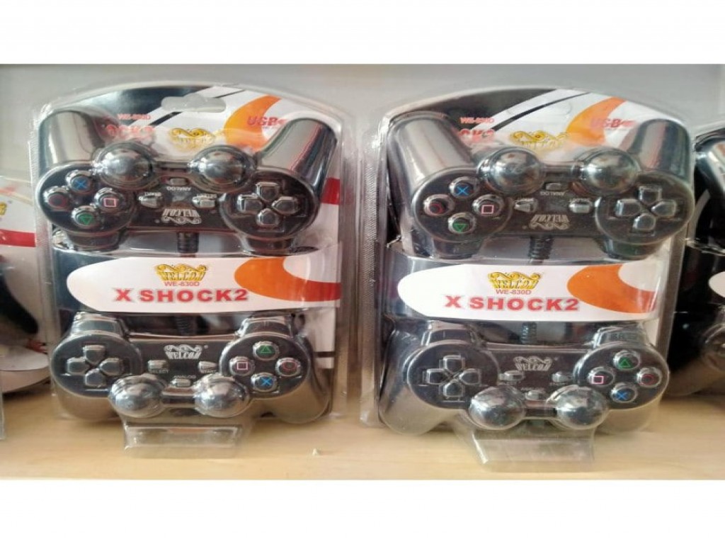 Gamepad Double Stick x shock 2 we-830d Hitam