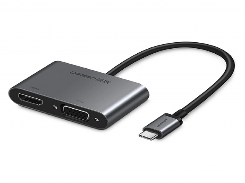 UGREEN USB-C to HDMI, VGA, USB 3.0 Adapter with PD