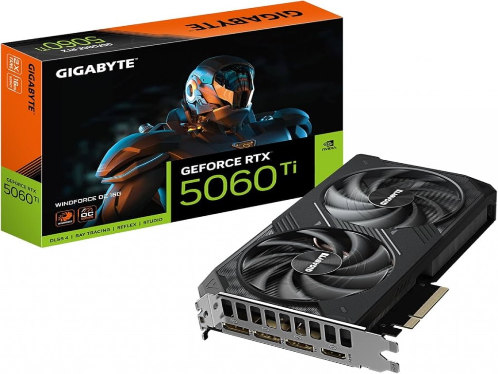 GIGABYTE RTX 5060Ti WINDFORCE OC 16G