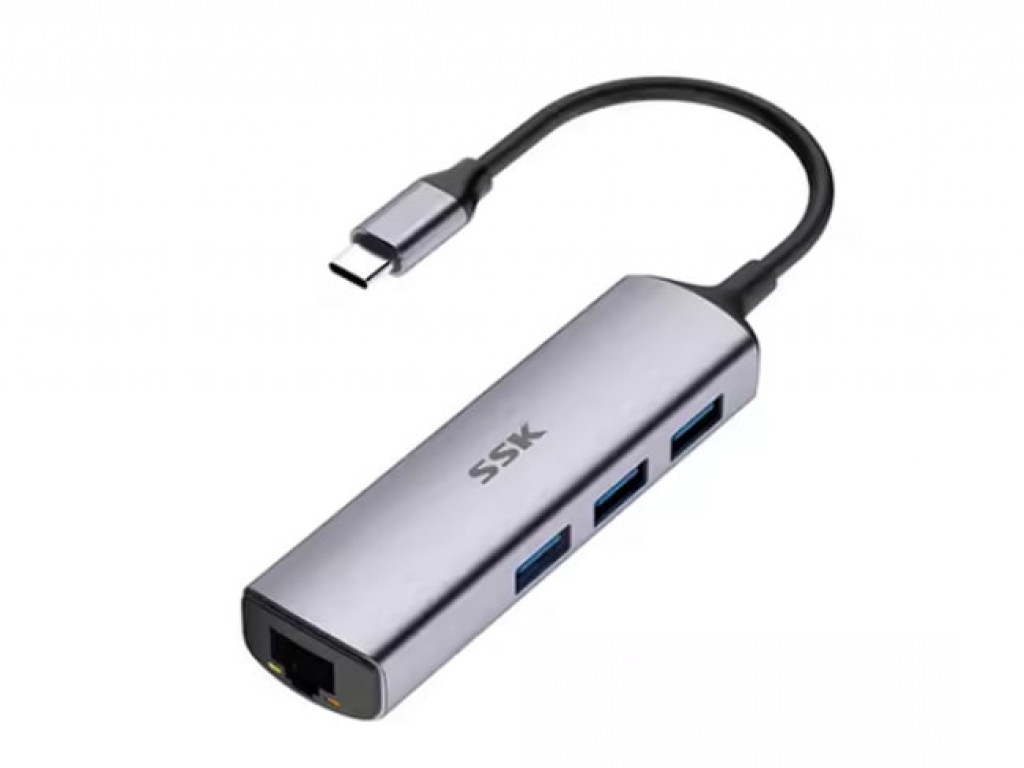 SSK SR004 Type-C Multi-function 4 in 1 Adapter