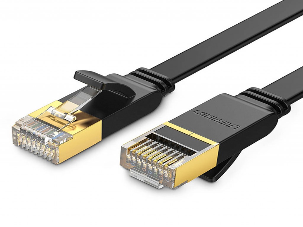 UGREEN Cat 7 U/FTP Lan Cable Flat Design (Black)