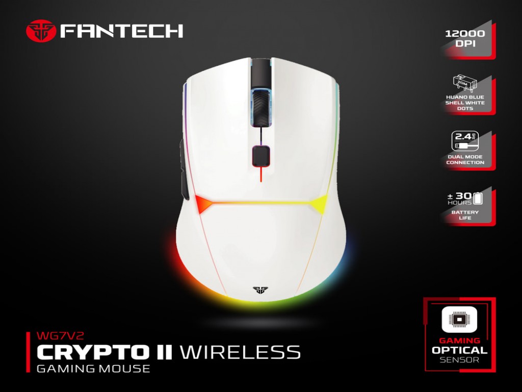 Fantech WG7V2 Crypto II Wireless Gaming Mouse