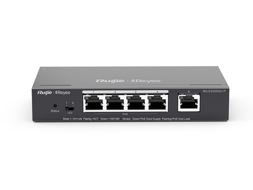 Ruijee 5-Port Gigabit Smart Cloud Mananged PoE 