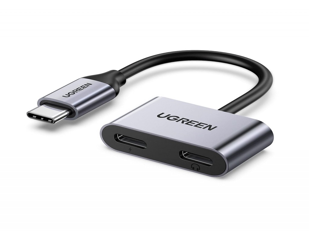UGREEN Type C Male To 2 Type-C Female Audio Adapte