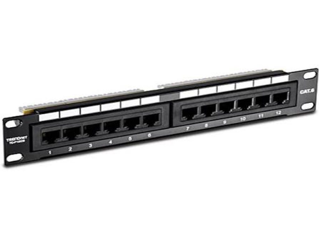 16-port Cat6 Unshielded Patch Panel