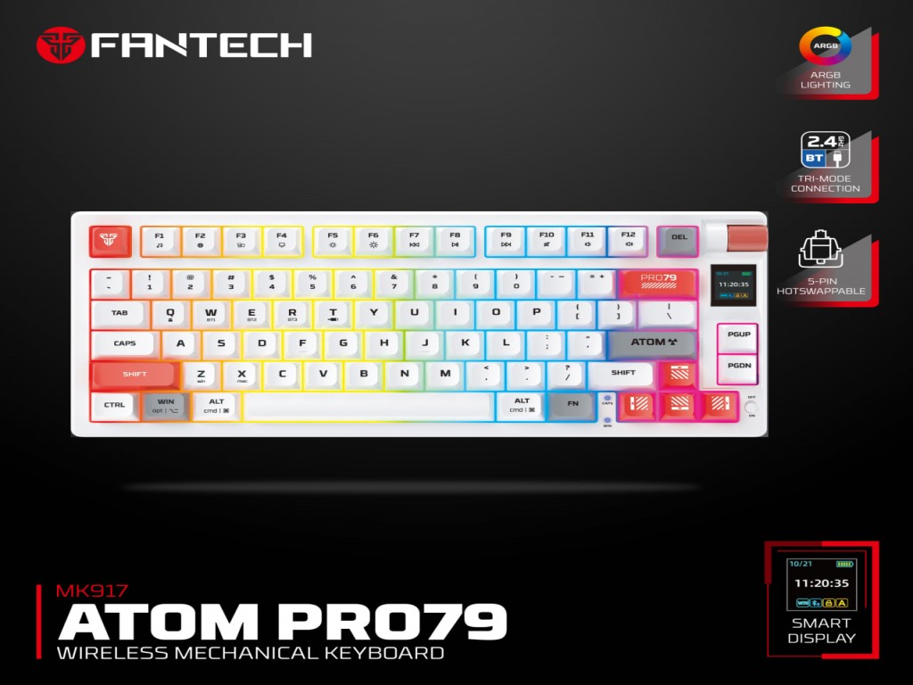 Fantech MK917 ATOM PRO79 White