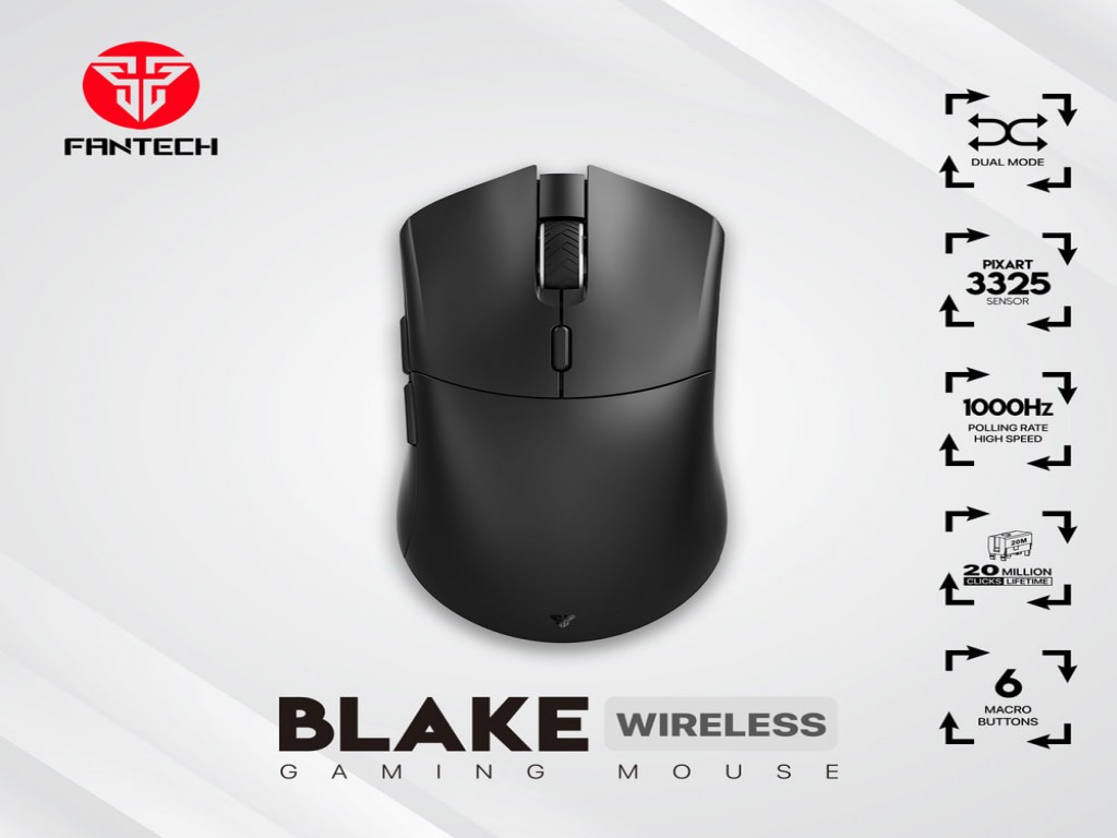 FANTECH WGC5S BLAKE Wireless Mouse Black