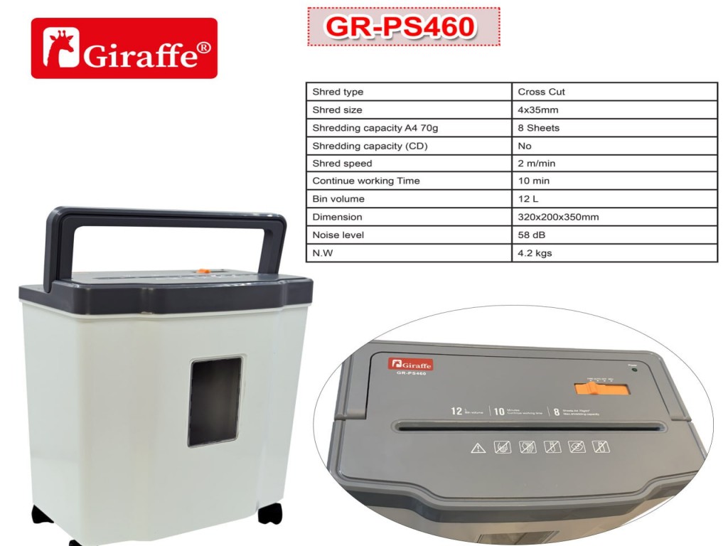 PAPER SHREDDER GR-P460