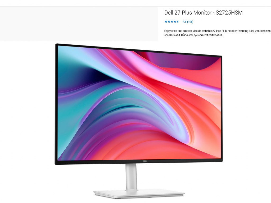 Dell LCD Monitor Plus S2725HSM 27inch 
