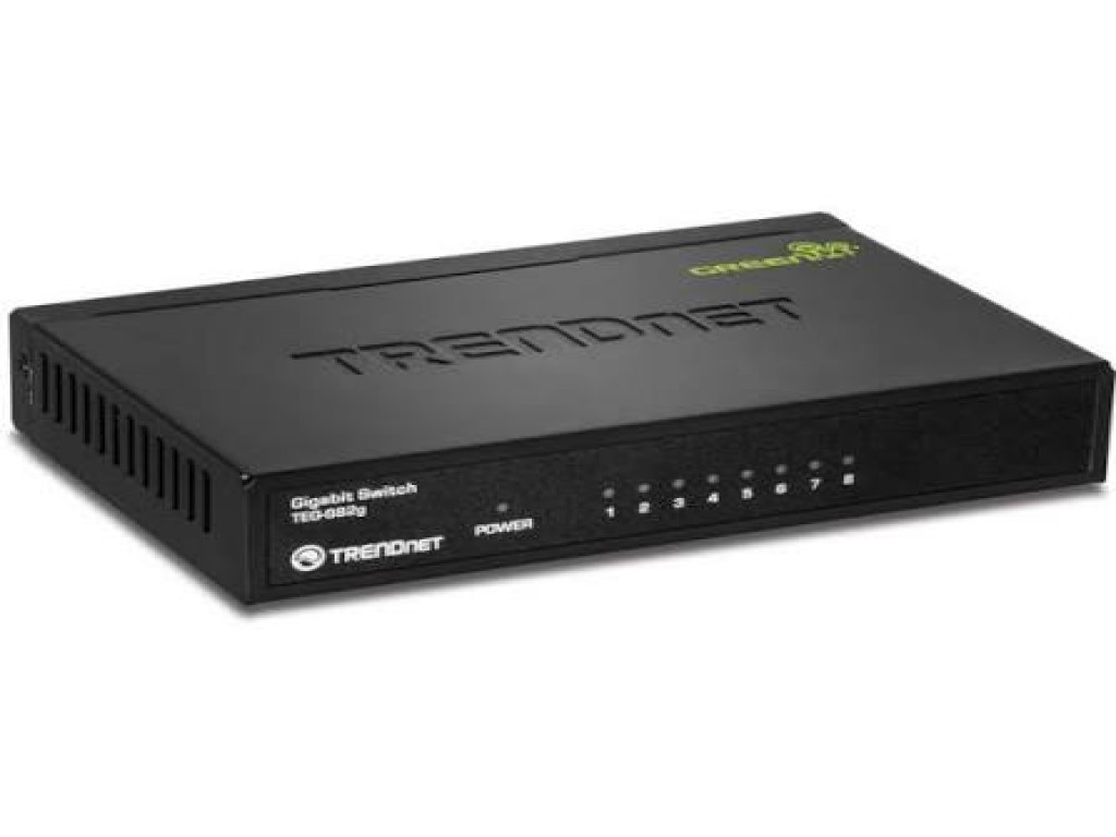 8-Port Gigabit GREENnet Switch /w metal case
