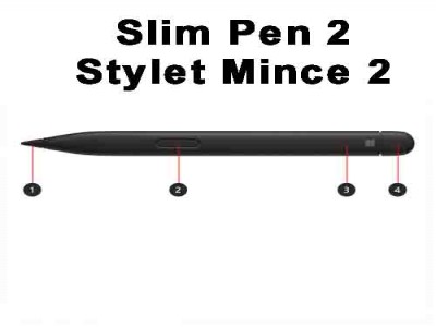 Microsoft Surface Slim Pen 2 Stylet Mince 2 new 