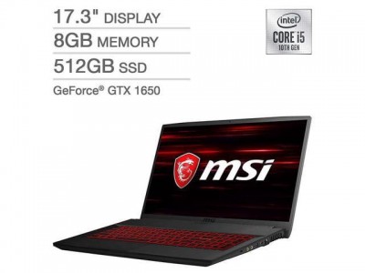 MSI GF75 Thin Gaming Laptop Core i5-10300H GTX 165