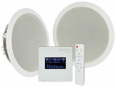 In-Wall Amplifier with pair speakers 15W+15W, USB/