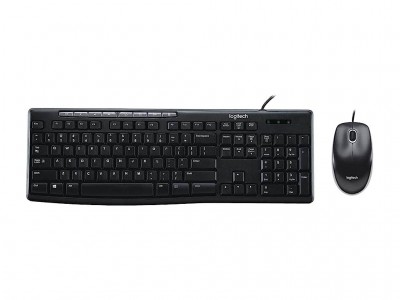 Logitech MK200 Media Corded Keyboard & Mouse Combo
