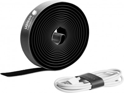 UGREEN Cable Fastening Tape, Hook (Black)