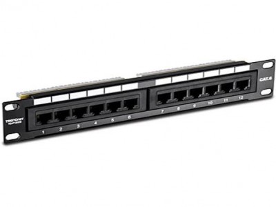 16-port Cat6 Unshielded Patch Panel