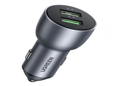 QC 3.0+QC 3.0 Dual USB-A 36W Fast Car Charger